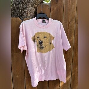 Vintage Beautiful Dog Single Stitch T-shirt XL by Screen Stars Best.
